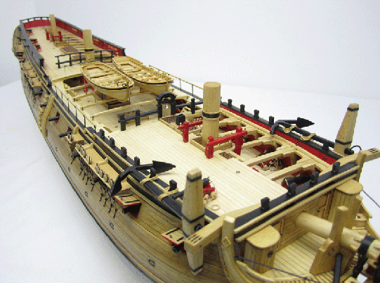 Frigate Confederacy forecastle ship model 